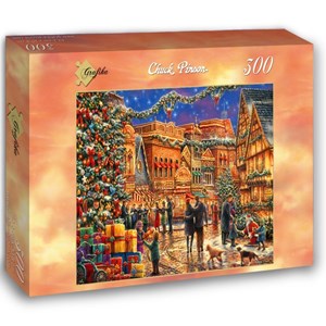 Grafika (02904) - Chuck Pinson: "Christmas at the Town Square" - 300 pezzi