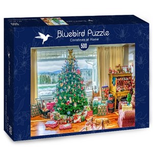 Bluebird Puzzle (70019) - "Christmas at Home" - 500 pezzi