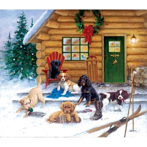 SunsOut (73410) - "Christmas at the Cabin" - 550 pezzi