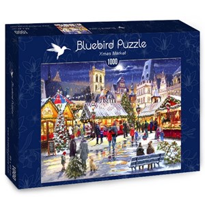 Bluebird Puzzle (70070) - Richard Macneil: "Xmas Market" - 1000 pezzi