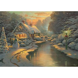 Schmidt Spiele (59492) - Thomas Kinkade: "On Christmas Eve" - 1000 pezzi