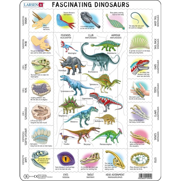 Larsen (HL9-GB) - "Fascinating Dinosaurs" - 35 pezzi
