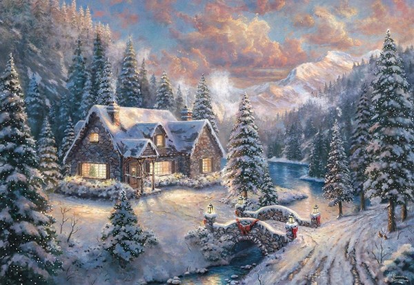 Schmidt Spiele (59493) - "High Country Christmas" - 1000 pezzi
