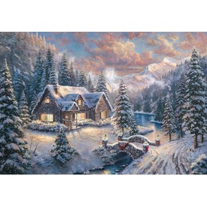 Schmidt Spiele (59493) - "High Country Christmas" - 1000 pezzi