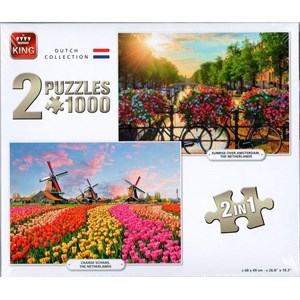 King International (05810) - "Sunrise Over Amsterdam & Zaanse Schans" - 1000 pezzi