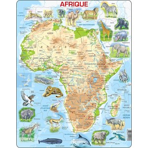 Larsen (A22-FR) - "Africa Physical Map" - 63 pezzi