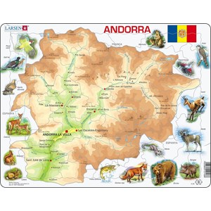 Larsen (A26-CT) - "Andorra Physical Map - CT" - 54 pezzi