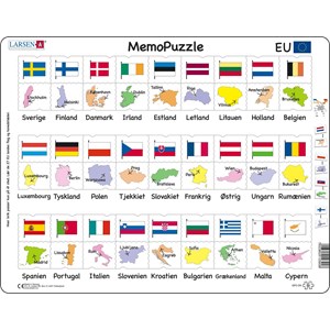 Larsen (GP2-DK) - "Names, Flags and Capitals of 27 EU Member States" - 54 pezzi
