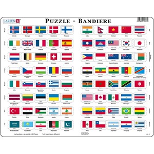 Larsen (L2-IT) - "Flag-Puzzle" - 80 pezzi