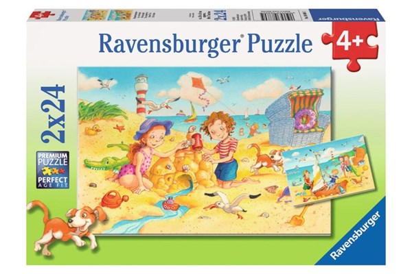 Ravensburger (08880) - "Children at the Beach" - 24 pezzi