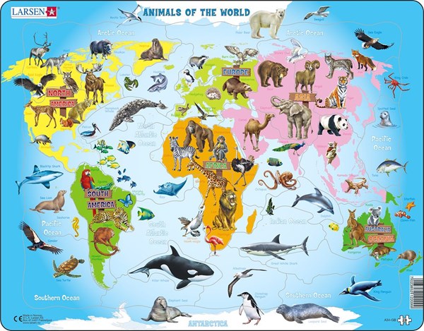 Larsen (A34-GB) - "Animals of the World - GB" - 28 pezzi