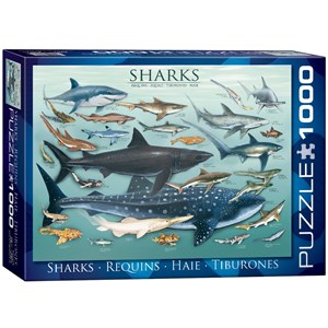 Eurographics (6000-0079) - "Sharks" - 1000 pezzi