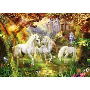 Ravensburger (15992) - "Unicorns in the Forest" - 1000 pezzi