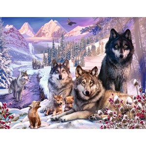 Ravensburger (16012) - "Winter Wolves" - 2000 pezzi