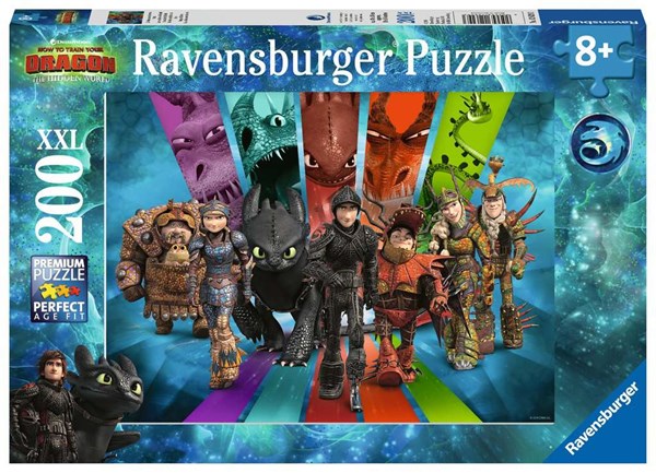 Ravensburger (12629) - "How to Train Your Dragon" - 200 pezzi