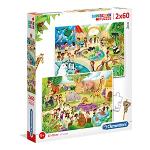 Clementoni (21603) - "Zoo" - 60 pezzi