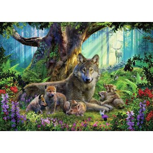 Ravensburger (15987) - "Wolves in the Forest" - 1000 pezzi