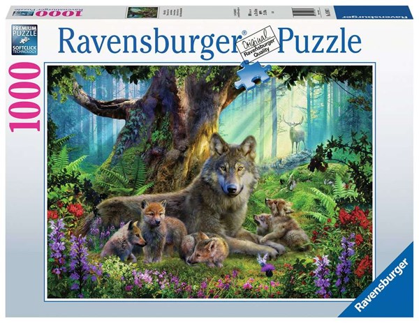 Ravensburger (15987) - "Wolves in the Forest" - 1000 pezzi