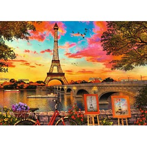 Ravensburger (15168) - "The banks of the Seine" - 1000 pezzi