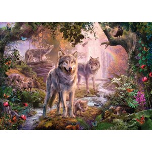 Ravensburger (15185) - "Summer Wolves" - 1000 pezzi