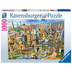 Ravensburger (19890) - "World Landmarks" - 1000 pezzi
