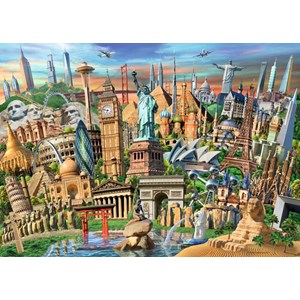 Ravensburger (19890) - "World Landmarks" - 1000 pezzi