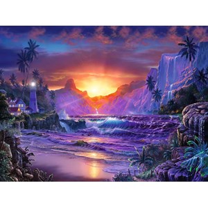 Ravensburger (16359) - Christian Riese Lassen: "Sunrise in Paradise" - 1500 pezzi