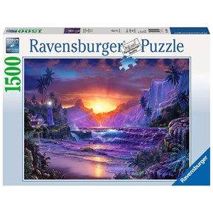 Ravensburger (16359) - Christian Riese Lassen: "Sunrise in Paradise" - 1500 pezzi
