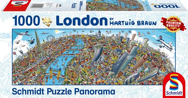 Schmidt Spiele (59596) - Hartwig Braun: "London Cityscape" - 1000 pezzi