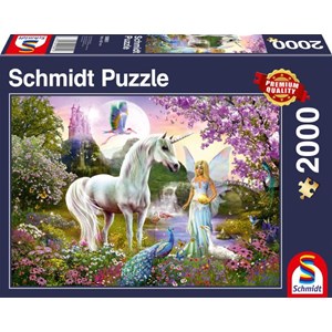 Schmidt Spiele (58951) - "Fairy and Unicorn" - 2000 pezzi