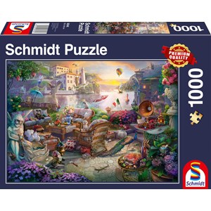 Schmidt Spiele (58346) - "Italian Terrace" - 1000 pezzi