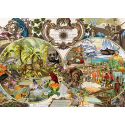 Schmidt Spiele (58362) - "Exotic World Map" - 2000 pezzi