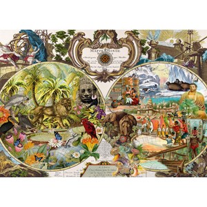 Schmidt Spiele (58362) - "Exotic World Map" - 2000 pezzi