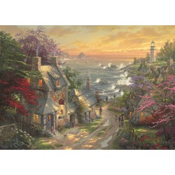 Schmidt Spiele (59482) - Thomas Kinkade: "The Village Lighthouse" - 3000 pezzi