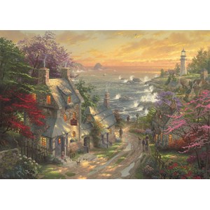 Schmidt Spiele (59482) - Thomas Kinkade: "The Village Lighthouse" - 3000 pezzi