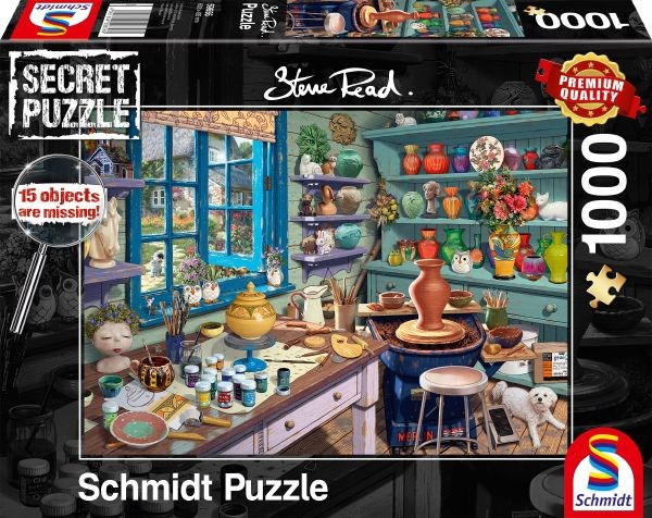 Schmidt Spiele (59656) - Steve Read: "Artist Studio" - 1000 pezzi