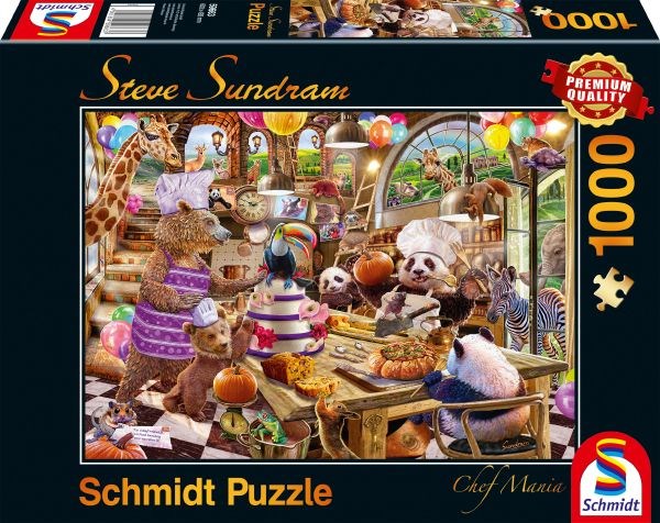Schmidt Spiele (59663) - Steve Sundram: "Chef Mania" - 1000 pezzi