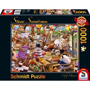 Schmidt Spiele (59663) - Steve Sundram: "Chef Mania" - 1000 pezzi