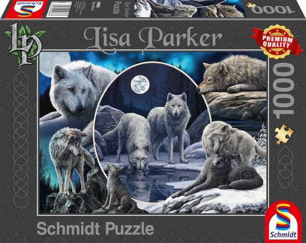 Schmidt Spiele (59666) - Lisa Parker: "Magnificent Wolves" - 1000 pezzi