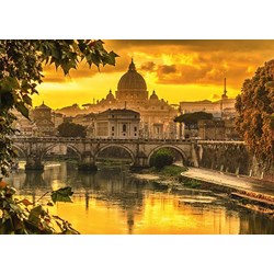 Schmidt Spiele (58393) - "Golden Light over Rome" - 1000 pezzi