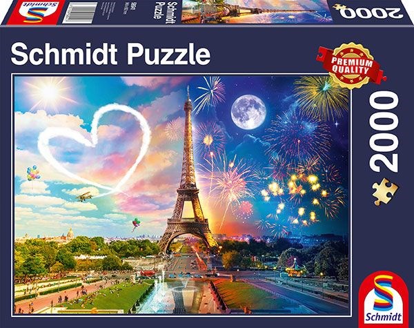 Schmidt Spiele (58941) - "Paris, Day and Night" - 2000 pezzi
