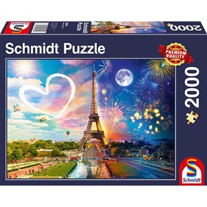 Schmidt Spiele (58941) - "Paris, Day and Night" - 2000 pezzi