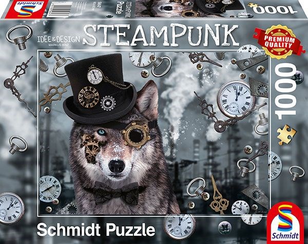 Schmidt Spiele (59647) - Markus Binz: "Steampunk Wolf" - 1000 pezzi