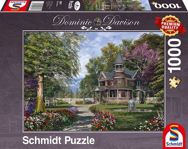 Schmidt Spiele (59617) - Dominic Davison: "Manor House with Tower" - 1000 pezzi