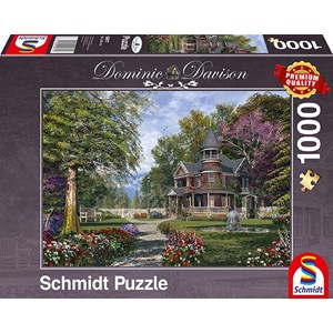 Schmidt Spiele (59617) - Dominic Davison: "Manor House with Tower" - 1000 pezzi