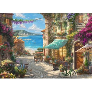 Schmidt Spiele (59624) - Thomas Kinkade: "Italian Café" - 1000 pezzi