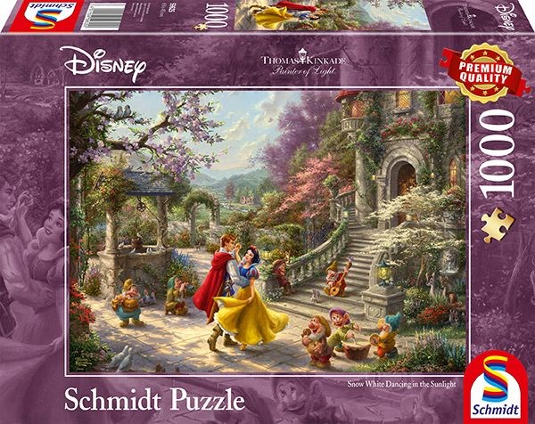 Schmidt Spiele (59625) - Thomas Kinkade: "Snow White Dancing" - 1000 pezzi
