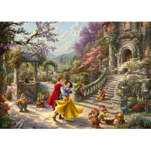 Schmidt Spiele (59625) - Thomas Kinkade: "Snow White Dancing" - 1000 pezzi