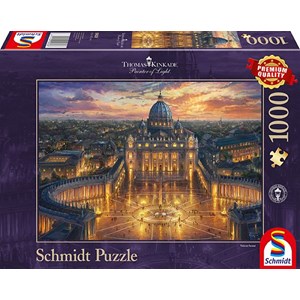 Schmidt Spiele (59628) - Thomas Kinkade: "Vatican Sunset" - 1000 pezzi