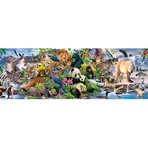 Schmidt Spiele (58384) - "Colorful Animal Kingdom" - 1000 pezzi